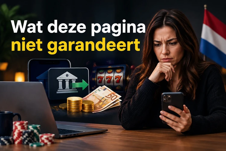 Wat deze pagina niet garandeert